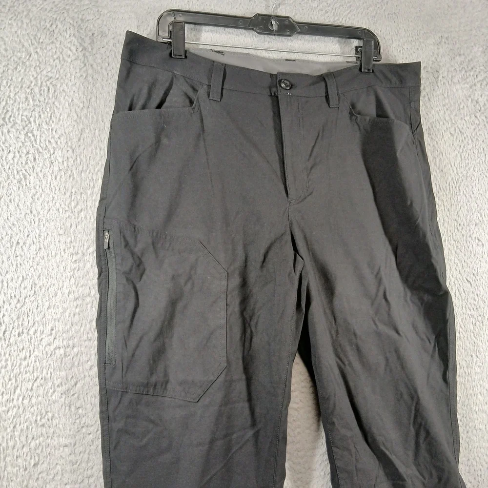 Eddie Bauer Men's Fleece Lined Tech Pants Size 36x34 Black